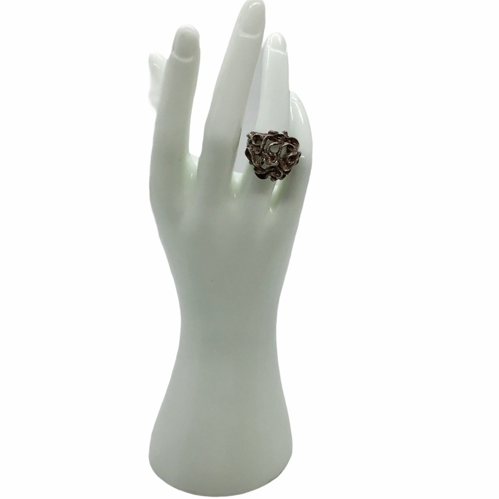 Sterling Handcrafted Freeform Statement Ring - image 6